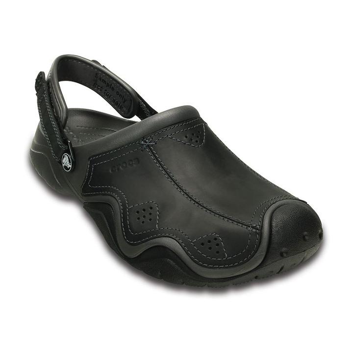 Crocs Swiftwater Men's Clogs, Size: 7, Dark Grey