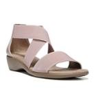Lifestride Tellie Women's Wedge Sandals, Size: Medium (9), Beig/green (beig/khaki)