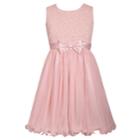 Girls 7-16 Bonnie Jean Sleeveless Brocade Ballerina Dress, Size: 7, Light Pink