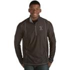 Men's Antigua Brooklyn Nets Tempo Quarter-zip Pullover, Size: 3xl, Black