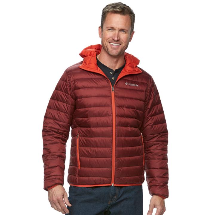 Big & Tall Columbia Elm Ridge Hooded Puffer Jacket, Men's, Size: Xxl Tall, Lt Orange