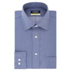 Men's Chaps Regular Fit Comfort Stretch Spread Collar Dress Shirt, Size: 17-32/33, Blue (navy)