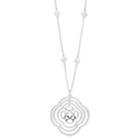 Dana Buchman Medallion Pendant Necklace, Women's, Silver