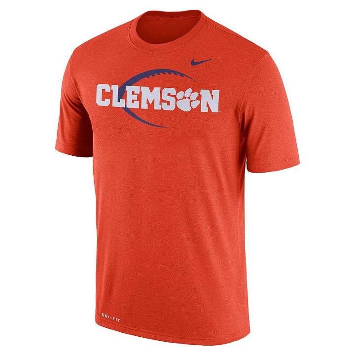 Men's Nike Clemson Tigers Legend Icon Dri-fit Tee, Size: Xl, Orange