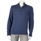 Big & Tall Dockers&reg; Classic-fit Quarter-zip Sweater, Men's, Size: L Tall, Dark Grey