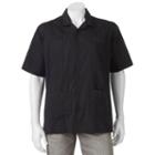 Men's Havanera Embroidered Four-pocket Button-down Shirt, Size: Large, Black