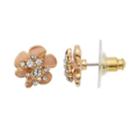 Lc Lauren Conrad Pink Nickel Free Flower Stud Earrings, Women's