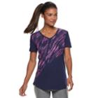 Women's Tek Gear&reg; Dry-tek V-neck Tee, Size: Xl, Black