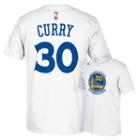 Adidas Golden State Warriors Stephen Curry Player Name And Number Tee - Men, Size: Xl, White