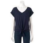 Women's Juicy Couture Knot Top, Size: Xs, Blue (navy)