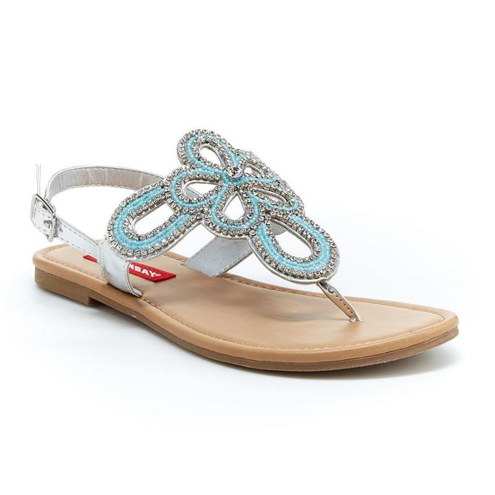 Unionbay Richmond Women's Thong Sandals, Girl's, Size: 10, Light Blue