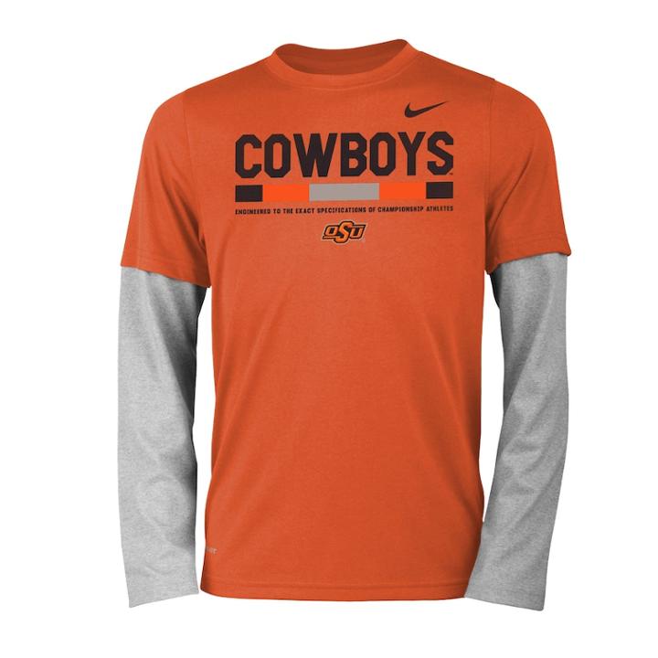 Boys 8-20 Nike Oklahoma State Cowboys Legend Tee Set, Size: M 10-12, Orange