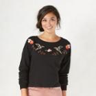 Disney's Snow White A Collection By Lc Lauren Conrad French Terry Crop Sweatshirt - Women's, Size: Xxl, Black