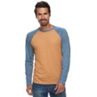 Men's Columbia Wildberry Classic-fit Colorblock Omni-wick Raglan Tee, Size: Small, Drk Yellow