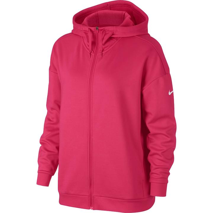Women's Nike Therma Fleece Training Hoodie, Size: Large, Med Pink