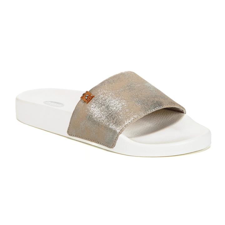Dr. Scholl's Palm Women's Slide Sandals, Size: Medium (9), Dark Grey