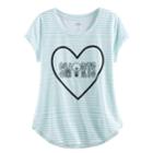 Girls Plus Size So&reg; Rolled Cuff Graphic Tee, Size: 18 1/2, White
