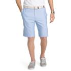Men's Izod Flat-front Oxford Shorts, Size: 44, Blue Other