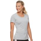 Women's Fila Sport&reg; Space-dyed Short Sleeve Tee, Size: Xl, Light Grey