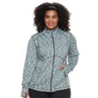 Plus Size Tek Gear&reg; Zip-up Performance Jacket, Women's, Size: 3xl, Dark Grey