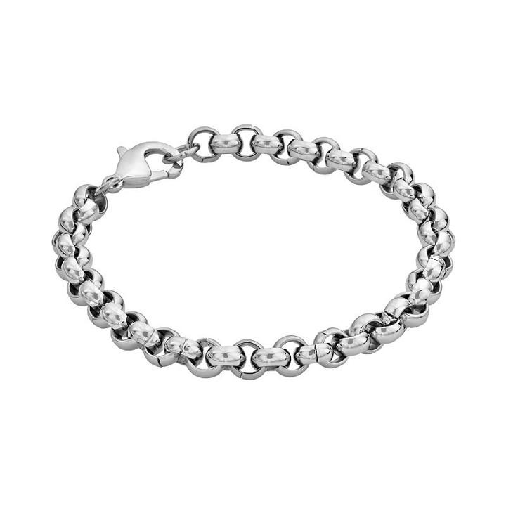 Axl By Triton Stainless Steel Rolo Chain Bracelet - Men, Grey
