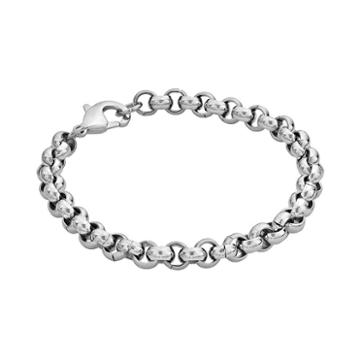 Axl By Triton Stainless Steel Rolo Chain Bracelet - Men, Grey