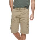 Men's Rawx Regular-fit Belted Cargo Shorts, Size: 30, Lt Brown