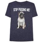 Boys 8-20 Stop Pugging Me Tee, Boy's, Size: Large, Blue (navy)