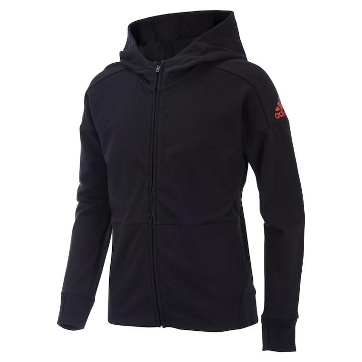 Girls 7-16 Adidas Field Jacket, Size: Medium, Black