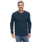Men's Croft & Barrow&reg; Classic-fit Easy-care V-neck Tee, Size: Xl, Dark Blue
