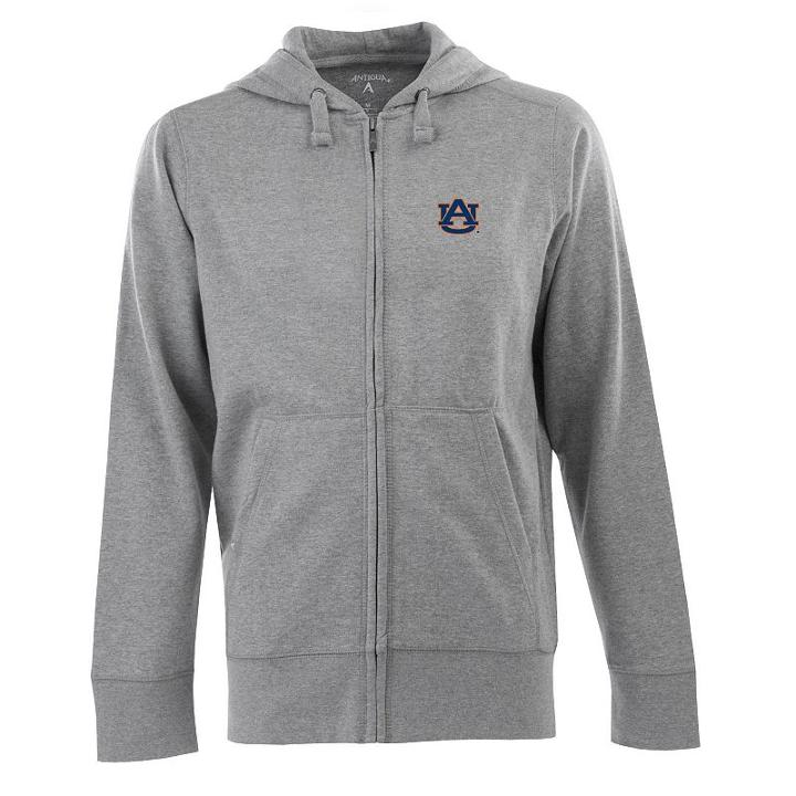 Men's Auburn Tigers Signature Full-zip Fleece Hoodie, Size: Xl, Grey