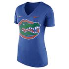 Women's Nike Florida Gators Striped Bar Tee, Size: Small, Blue