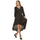 Juniors' American Rag Floral High-low Crinkle Dress, Teens, Size: Medium, Black