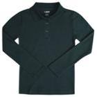 Girls 7-20 & Plus Size French Toast School Uniform Long-sleeved Polo Shirt, Girl's, Size: 7-8, Green