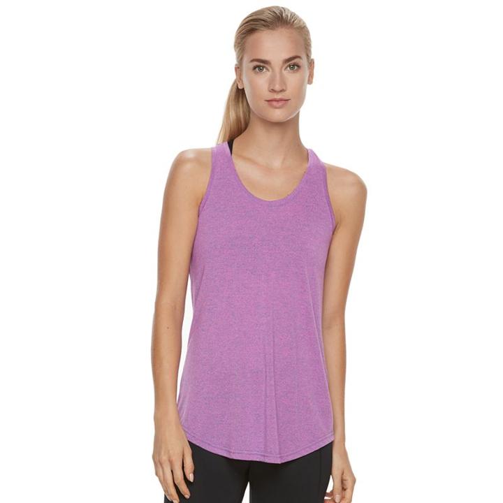 Women's Tek Gear&reg; Jersey Racerback Tank, Size: Large, Brt Pink