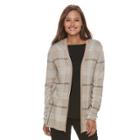 Women's Croft & Barrow&reg; Cardigan Sweater, Size: Xl, Med Beige