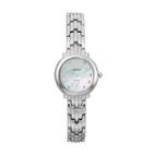 Seiko Women's Tressia Diamond Solar Watch, Silver