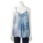Women's Sonoma Goods For Life&trade; Pintuck Camisole, Size: Xxl, Light Blue