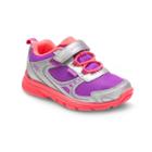 Stride Rite Made 2 Play Mavis Toddler Girls' Shoes, Size: 1, Silver