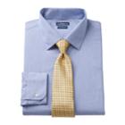 Men's Croft & Barrow&reg; Classic-fit Stretch-collar Dress Shirt And Patterned Tie Boxed Set, Size: L-32/33, Blue (navy)