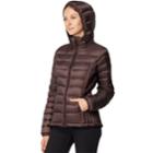 Women's Heat Keep Hooded Packable Puffer Down Jacket, Size: Xl, Lt Purple