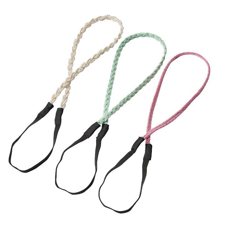 Girls 4-16 3-pk. Braided Headbands, Girl's, Multicolor