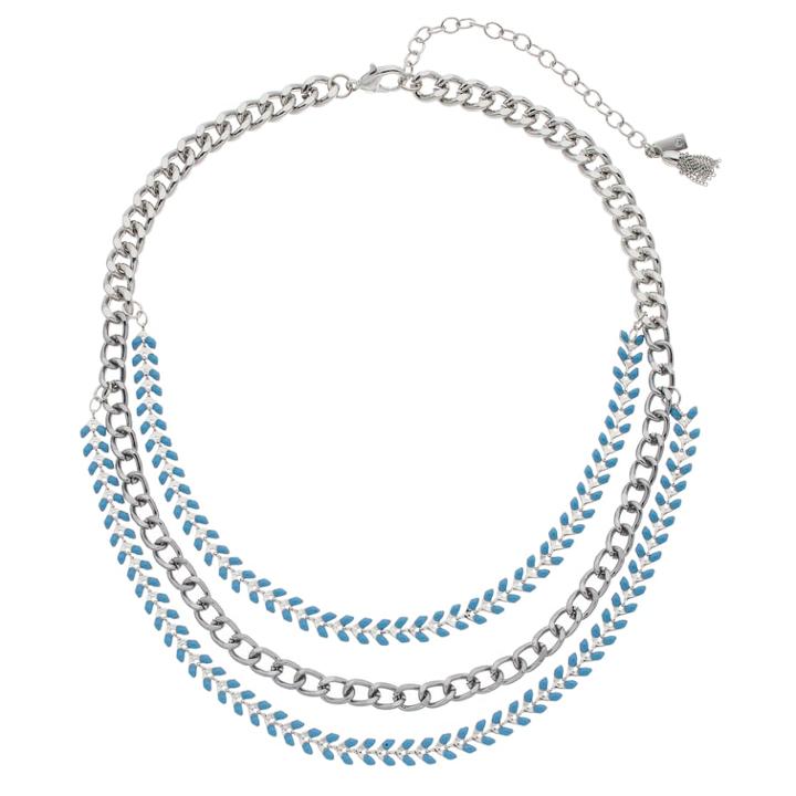 Simply Vera Vera Wang Teal Multi Strand Necklace, Women's, Blue