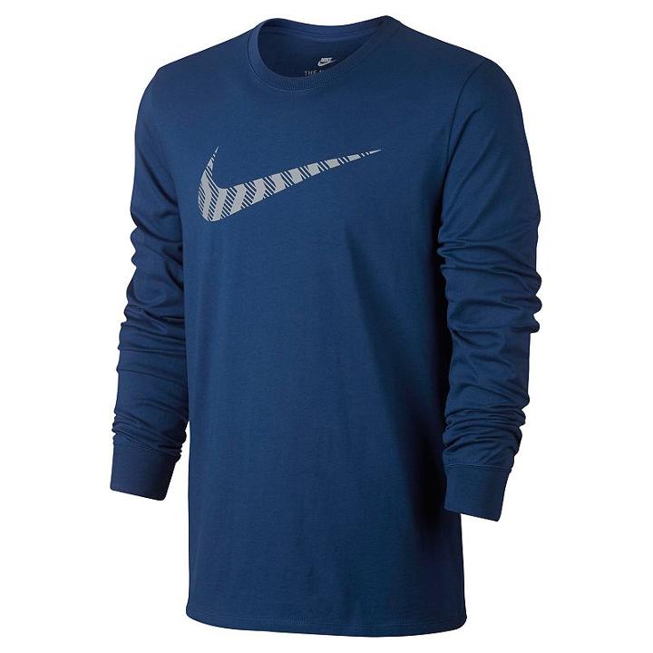 Men's Nike Swoosh Tee, Size: Medium, Brt Blue