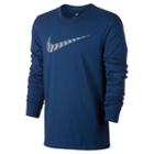 Men's Nike Swoosh Tee, Size: Medium, Brt Blue