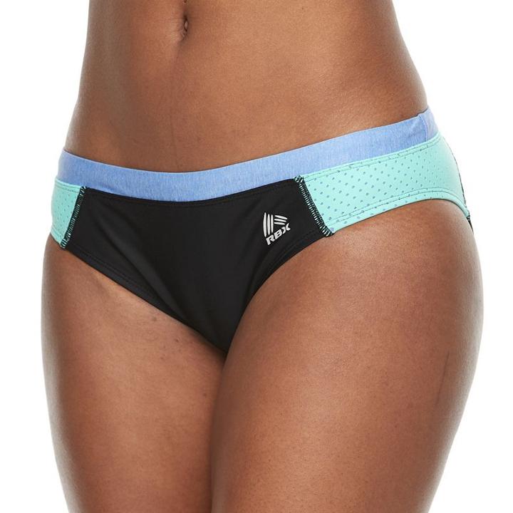 Women's Rbx Colorblock Mesh Bikini Bottoms, Size: Xl, Blue