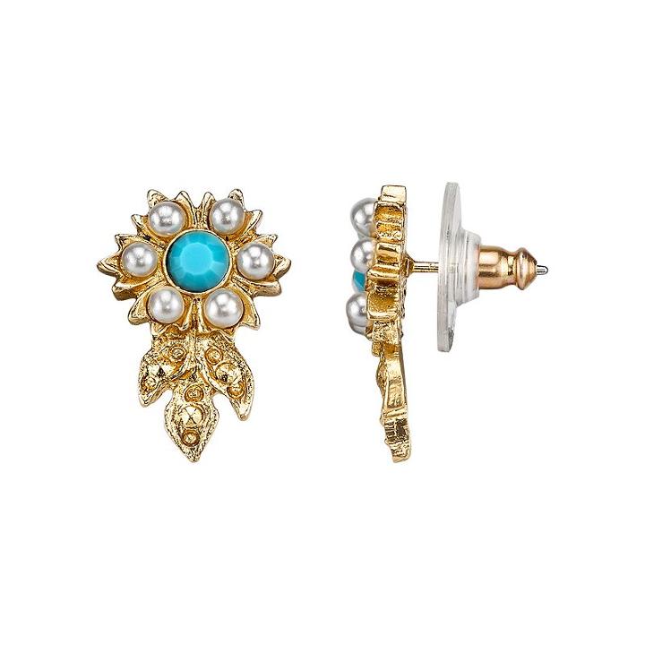 Downton Abbey Stud Earrings, Women's, Multicolor