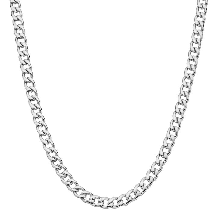 Lynx Men's Stainless Steel Curb Chain Necklace - 30 In, Size: 30, Silver