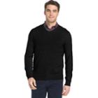 Big & Tall Izod Regular-fit Wool-blend V-neck Sweater, Men's, Size: Xl Tall, Black