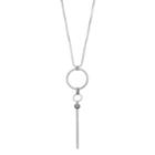 Long Circle & Stick Pendant Necklace, Women's, Oxford